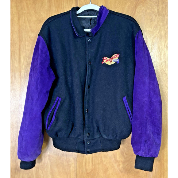 XXL Boogies Diner Las Vegas Coat Purple and Black. Vintage! - Picture 2 of 9
